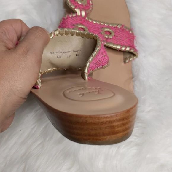 Jack Rogers Pink Jack Demi Wedge sz 8 - Picture 3 of 3